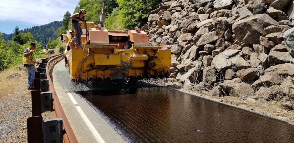proces stabilizacji podłoża z wykorzystaniem kruszywa hutniczego na placu budowy drogi